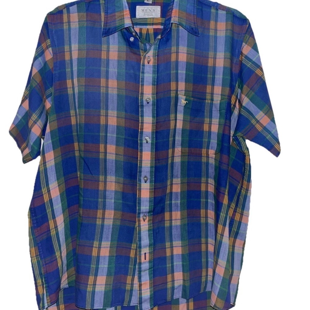 Vintage The Men’s Store Sears Short Sleeve Button Shirt  Large(read desc) C-6
